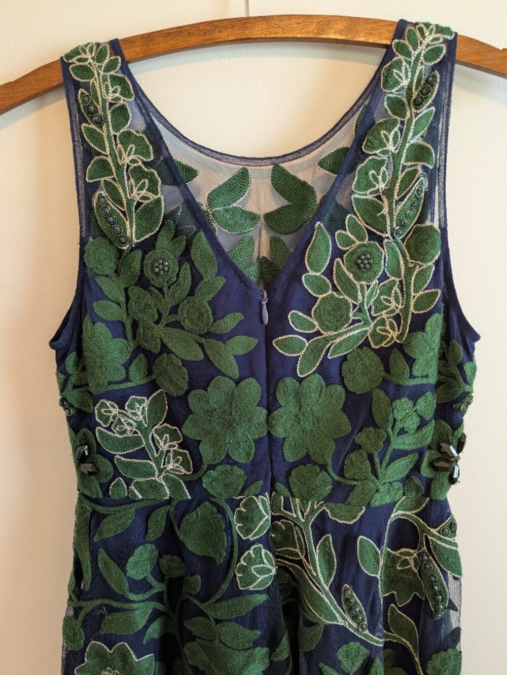 Anthropologie - Pankaj & Nidhi Embroidered Fern Dress